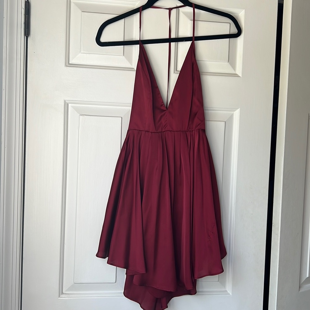 Beautiful Silk NBD Red Dress, Small, Worn Once